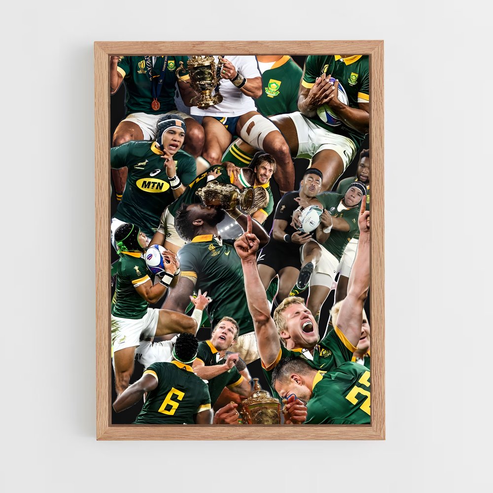 Poster La Fierté des Springboks – affiche Rugby (vue 4)